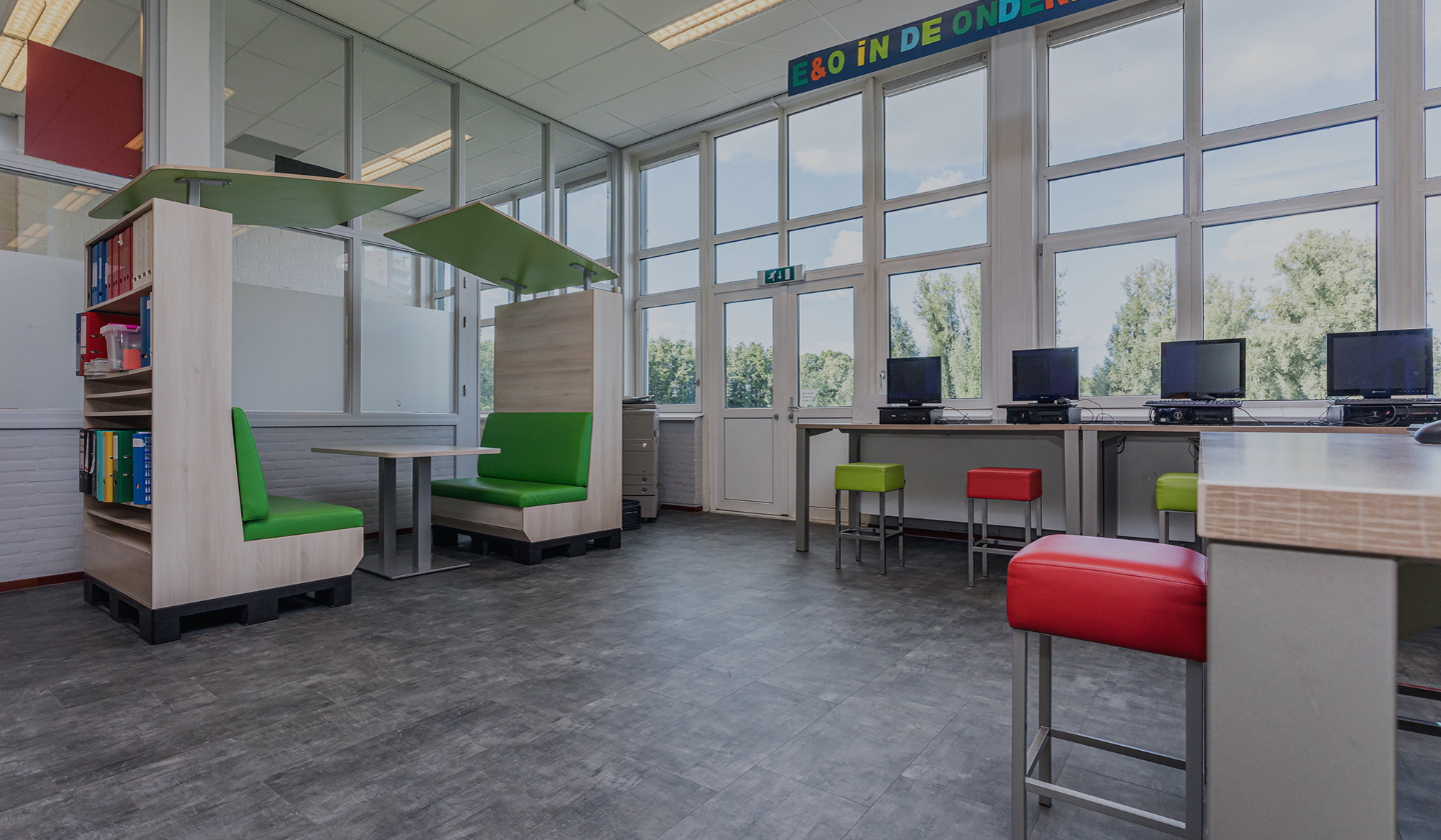 ID2 Projectinrichting heeft de inrichting verzorgd van het Herlecollege in Heerlen